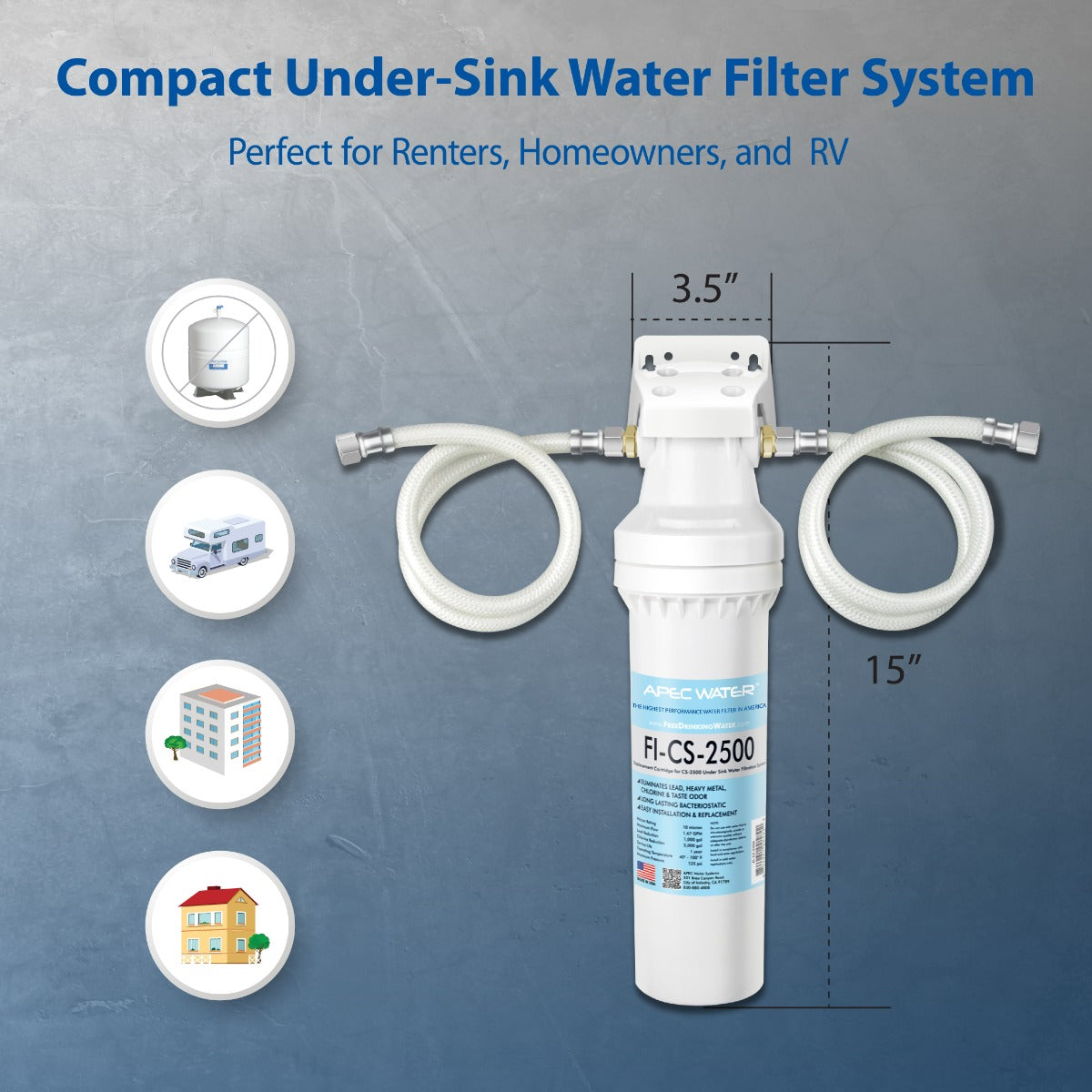 Premium Quality High Capacity Under-Counter Water Filtration System (CS-2500)