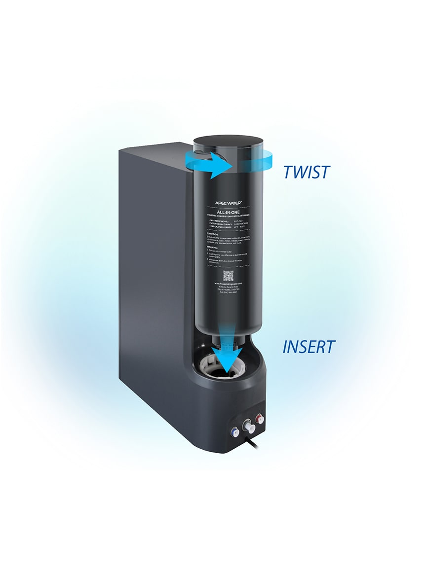 Tankless ROL Twist Insert Filter