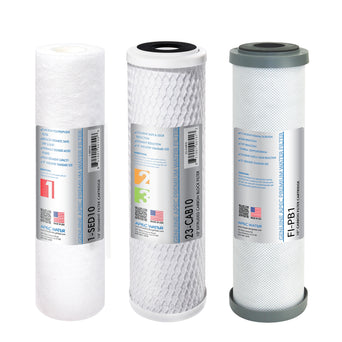 APEC PB Pre-filter Set for WFS-1000 Water Filtration System (Stages 1 - 3)