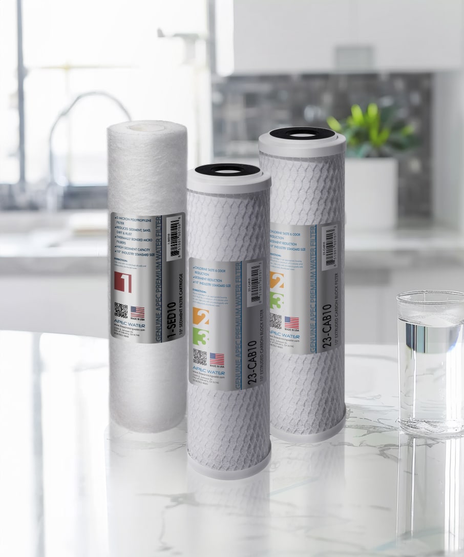 APEC Water reverse osmosis water filter replacement collection