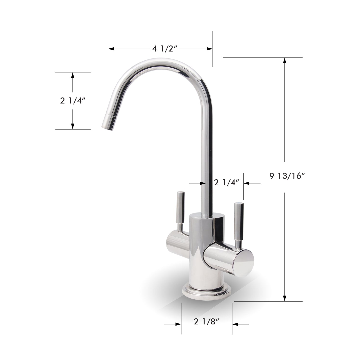 WESTBROOK Hot and Cold Water Reverse Osmosis Faucet - Chrome, Lead-Free