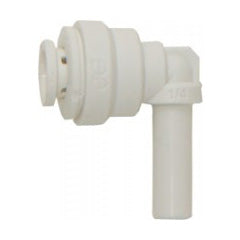 John Guest Plug In Elbow 1/4" Stem OD x 1/4" Tube OD Polypropylene White (PP220808W)