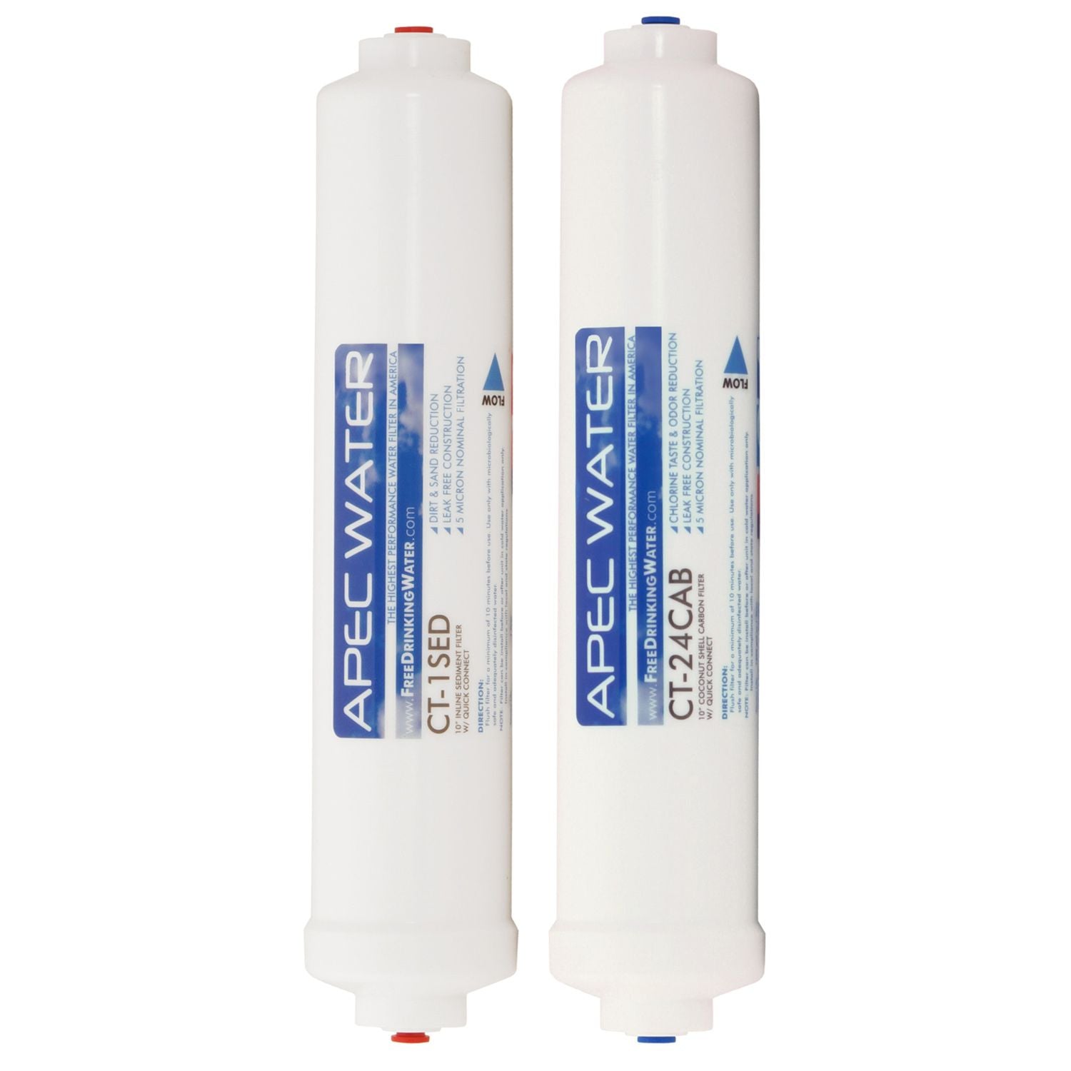 APEC RO Replacement Filters Pre-filter Set for ULTIMATE RO-CTOP, RO-CTOP-C, RO-CTOP-PH and RO-CTOP-PHC Countertop Reverse Osmosis Systems (Stages 1 and 2)