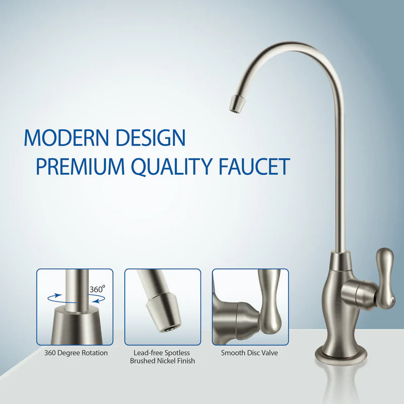 RO-Hi – Ultimate 5-Stage 90 GPD High Output Fast Flow Reverse Osmosis Water Systems for Drinking Water, WQA Certified