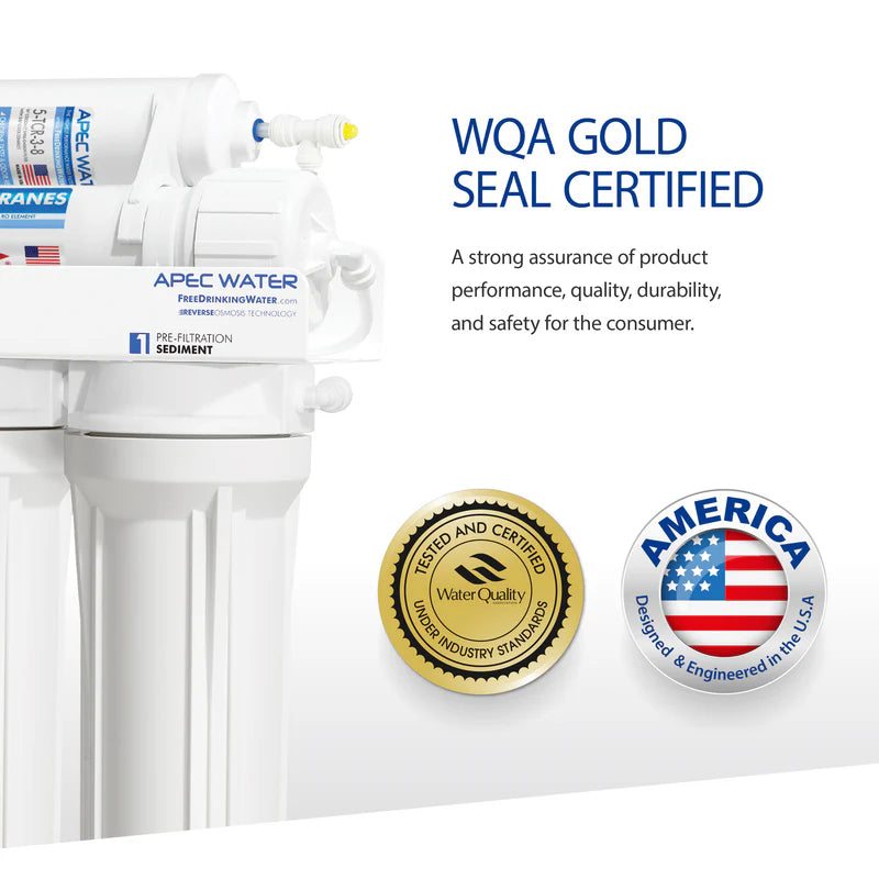 RO-Hi – Ultimate 5-Stage 90 GPD High Output Fast Flow Reverse Osmosis Water Systems for Drinking Water, WQA Certified
