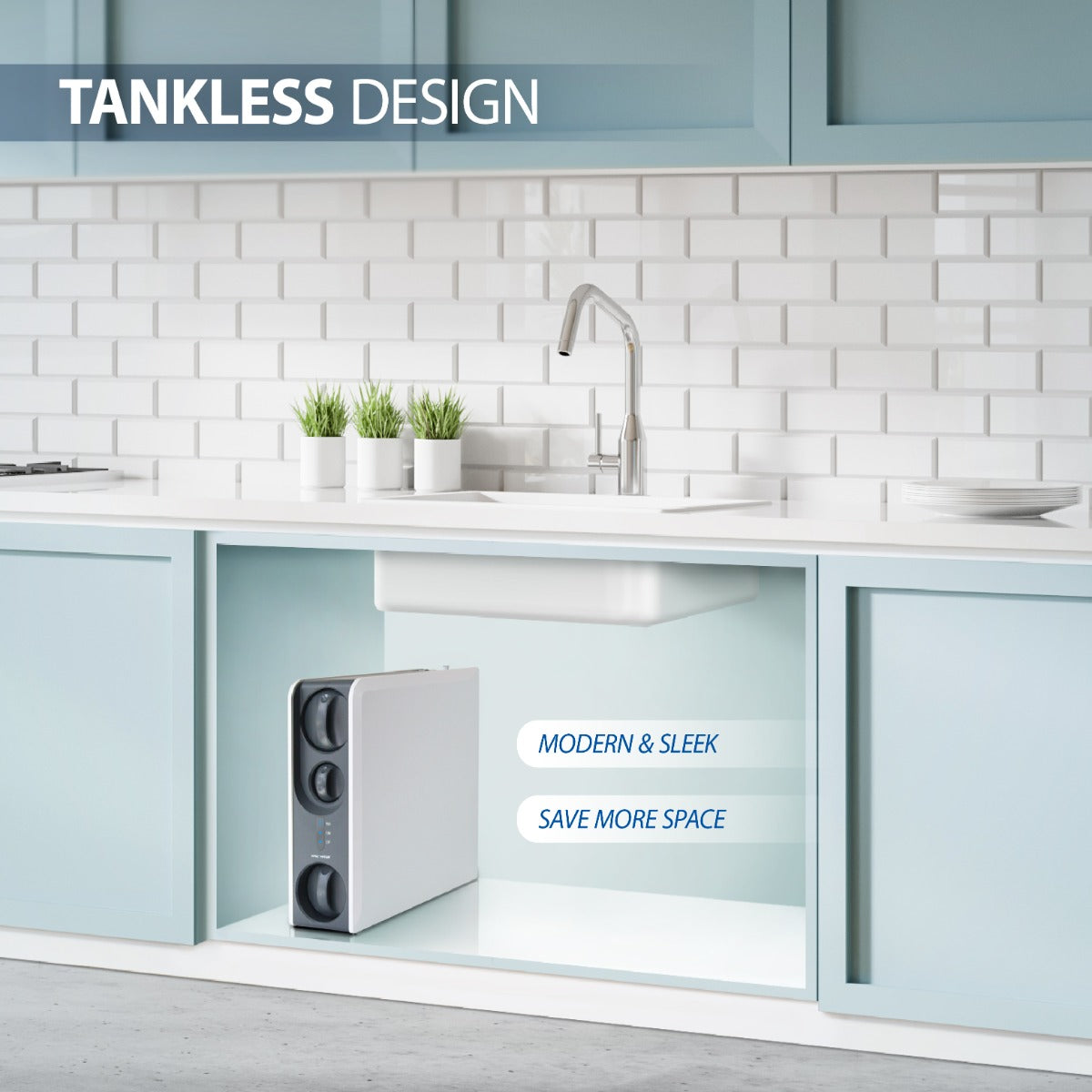 ROTL-600 - 3 Stages Premium Tankless Reverse Osmosis Water Systems