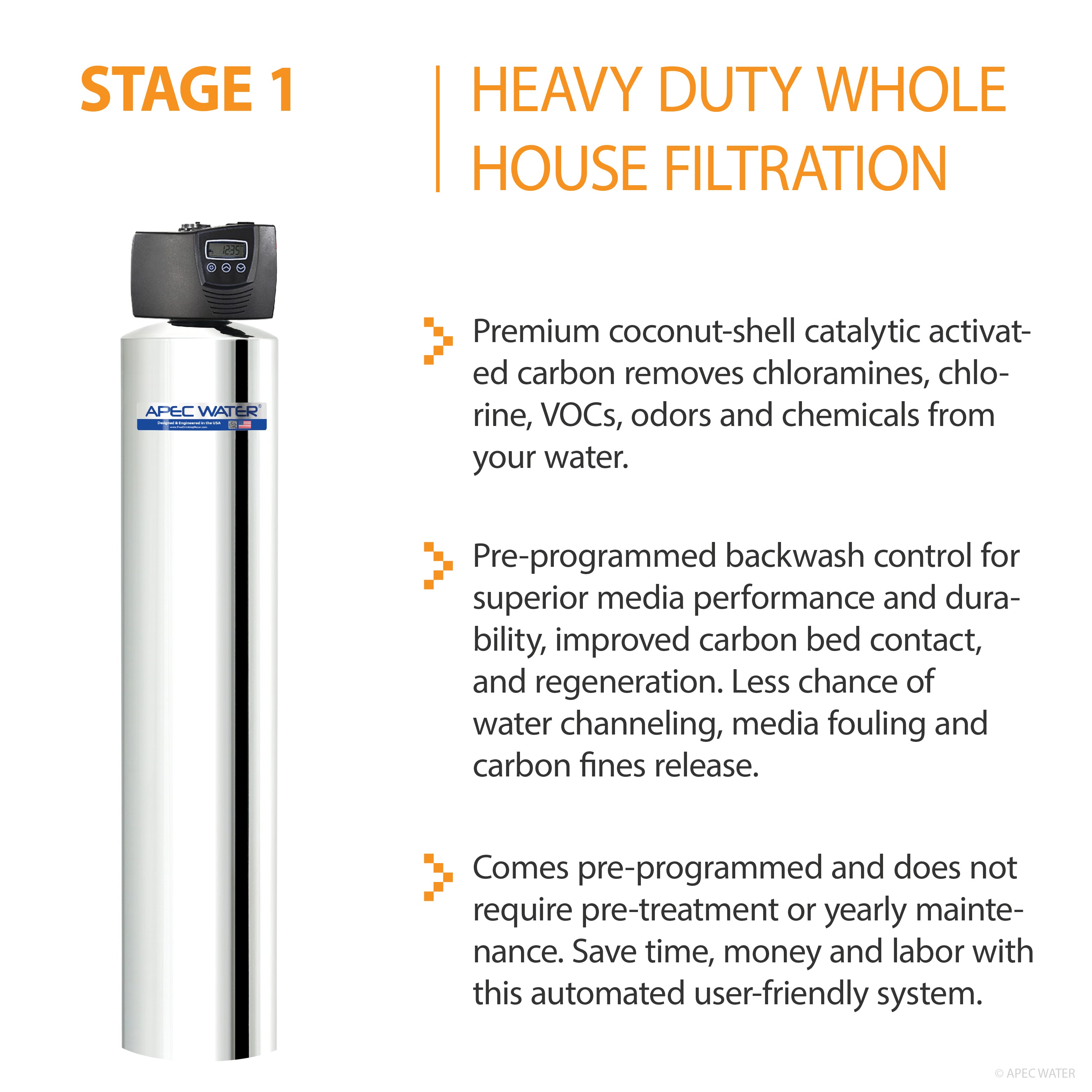 WFS-1000 - Super Capacity Premium Quality 3 Stage Water Filtration System